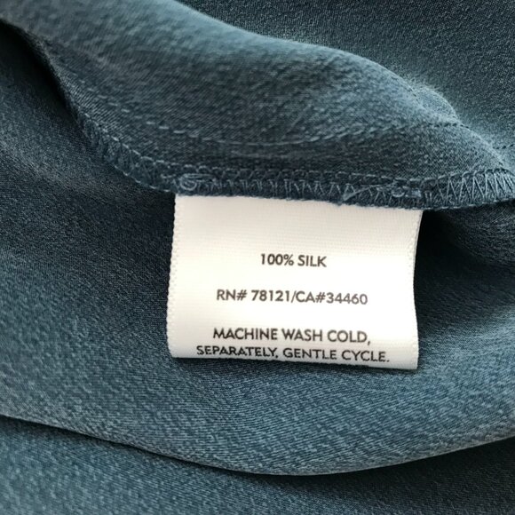 Eileen Fisher | Blue Silk Midi Skirt - Picture 7 of 11